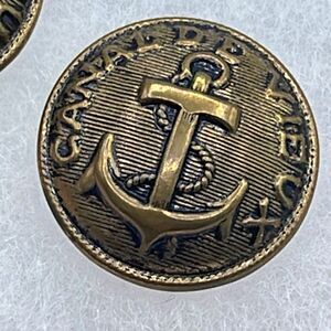 Vintage anchor and rope buttons  set of 2